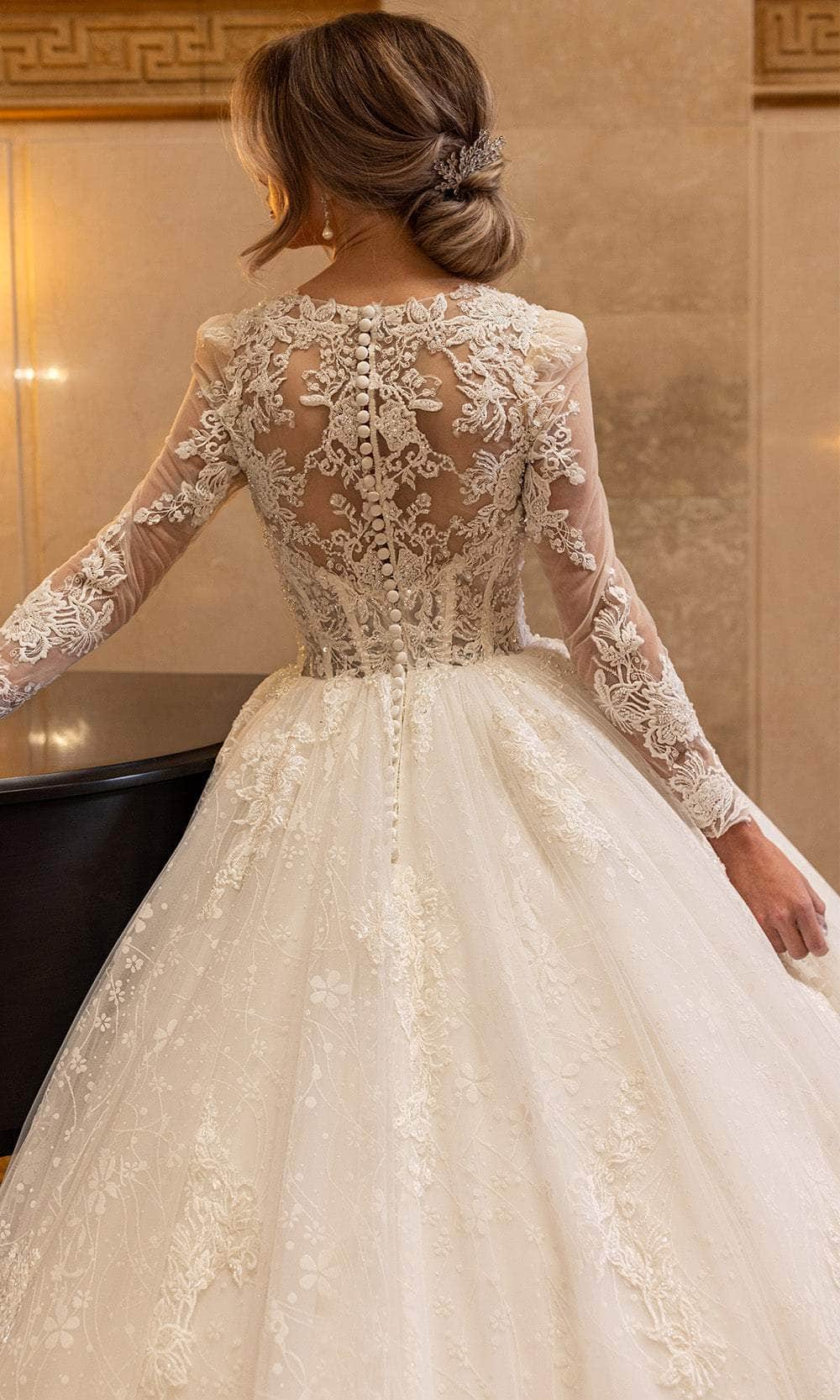 Rachel Allan RB6172 - Lace Illusion Bodice Wedding Gown