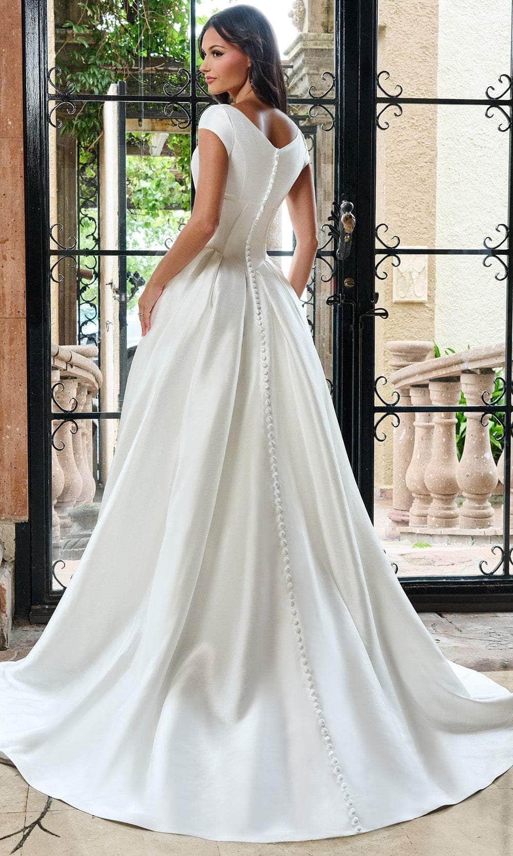 Rachel Allan RB7000 - Classic Mikado A-Line Bridal Gown