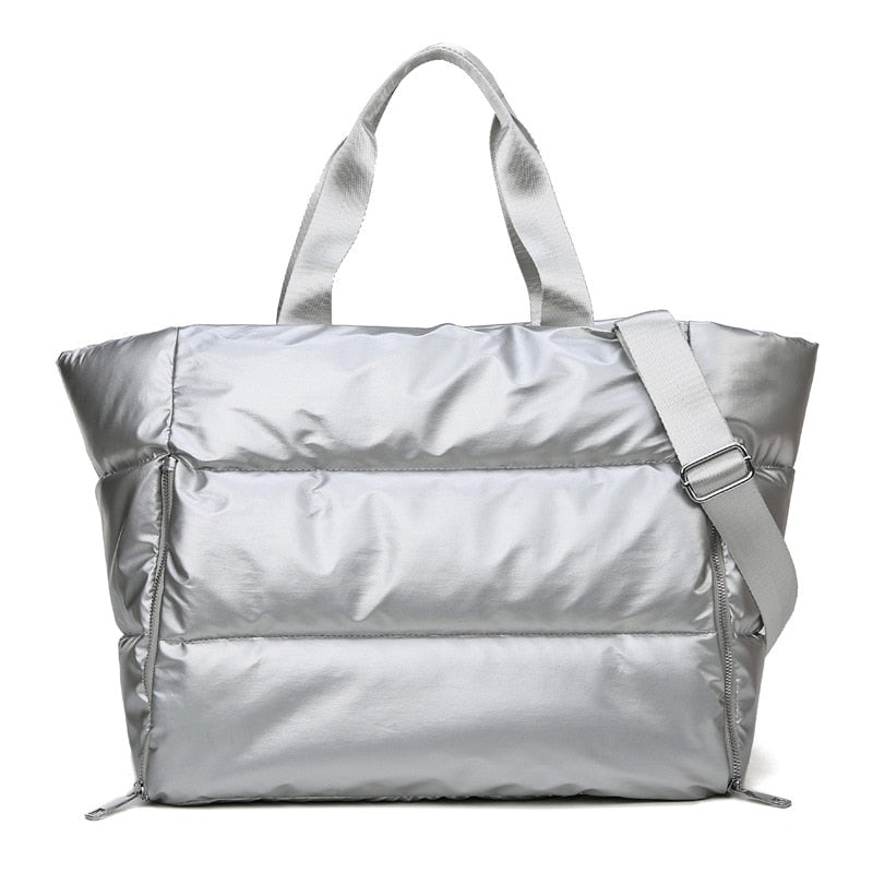 Space Padded Cotton Feather Down Tote Bag