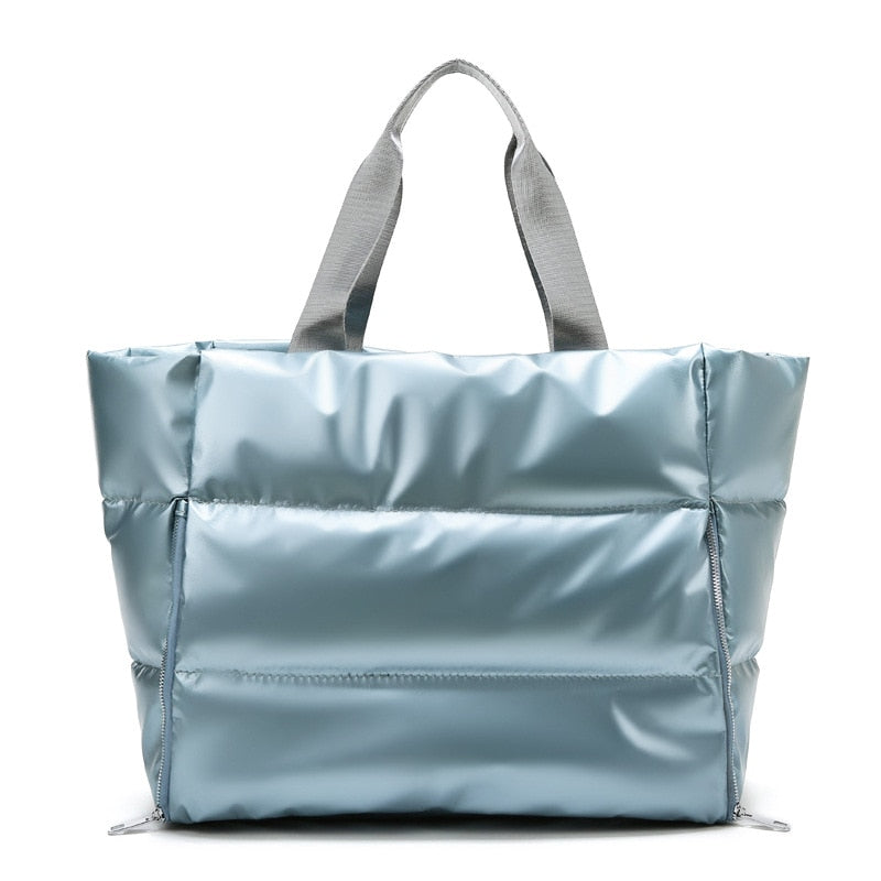 Space Padded Cotton Feather Down Tote Bag