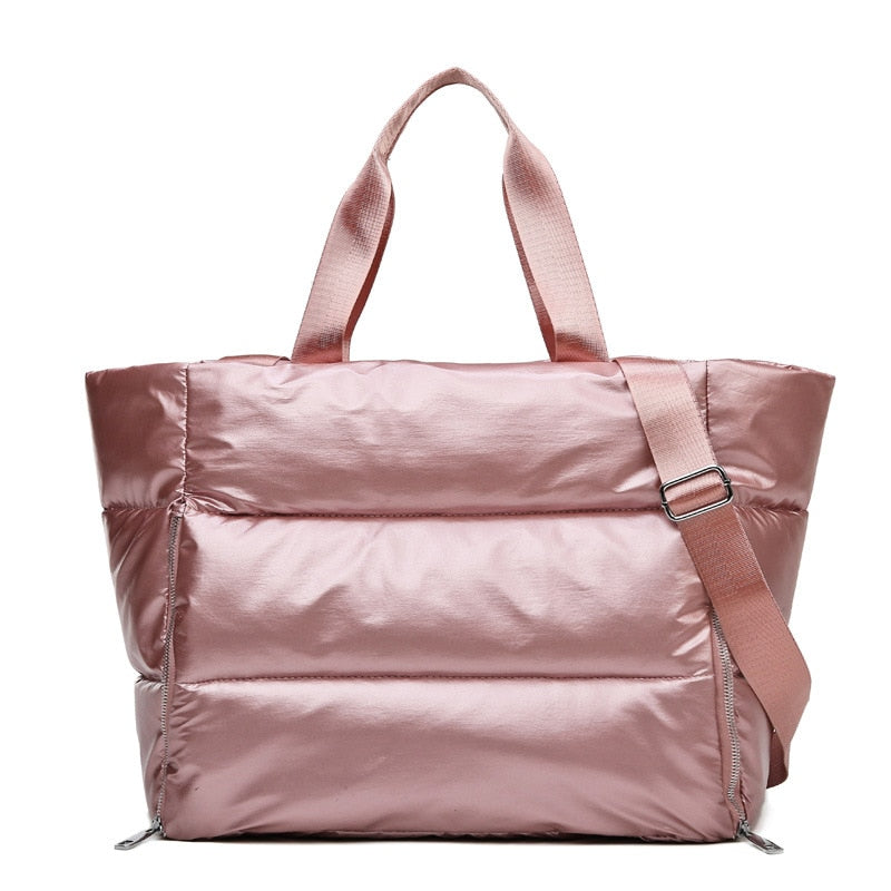 Space Padded Cotton Feather Down Tote Bag