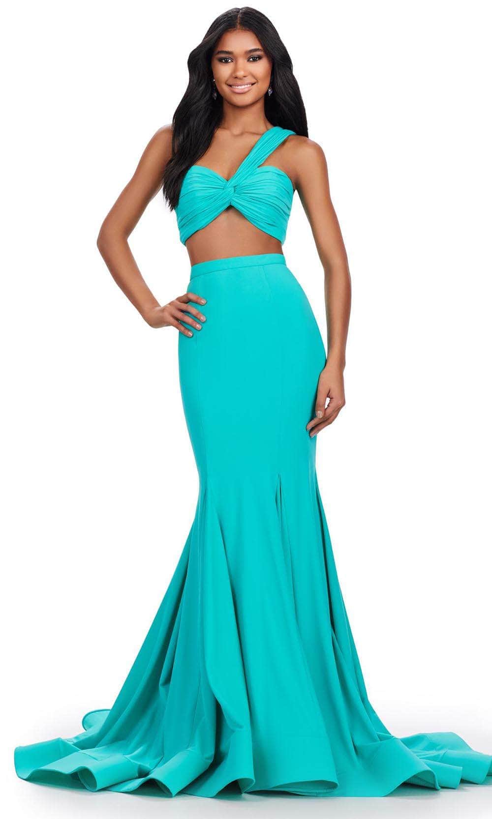 Ashley Lauren 11646 - Asymmetric Two Piece Prom Dress
