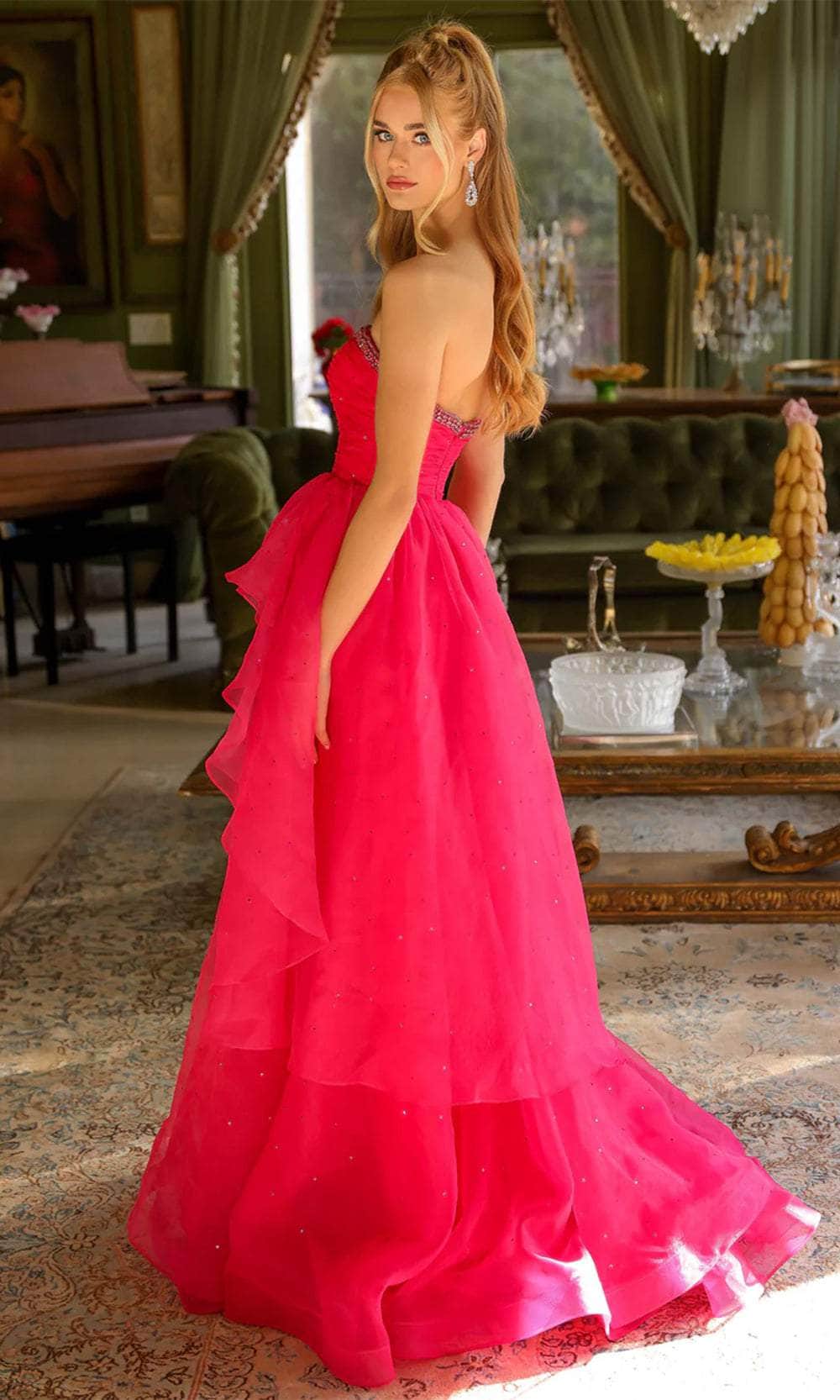 Ava Presley 29524 - Straight Neckline Layered Prom Gown