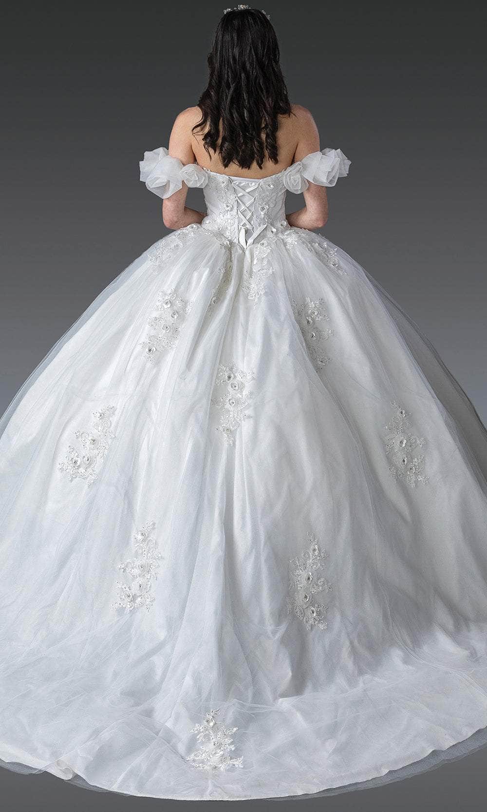 Dancing Queen Bridal 0278 - Off Shoulder Puff Sleeve Ballgown