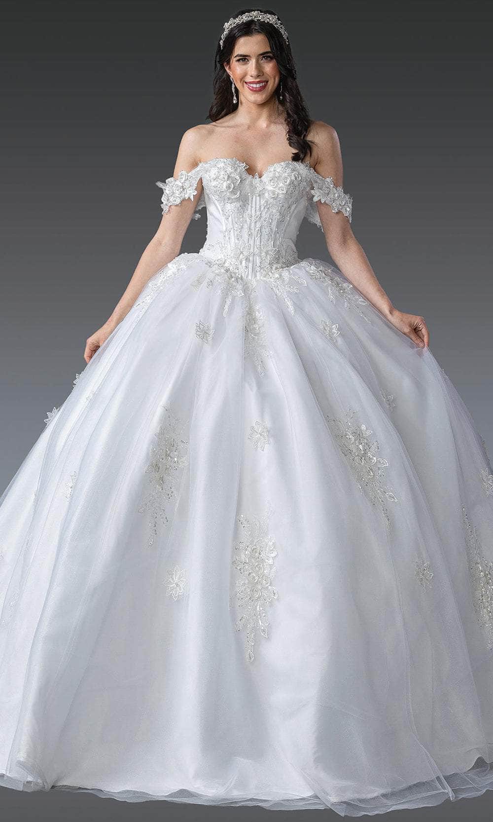 Dancing Queen Bridal 0279 - Sweetheart Floral Lace Ballgown