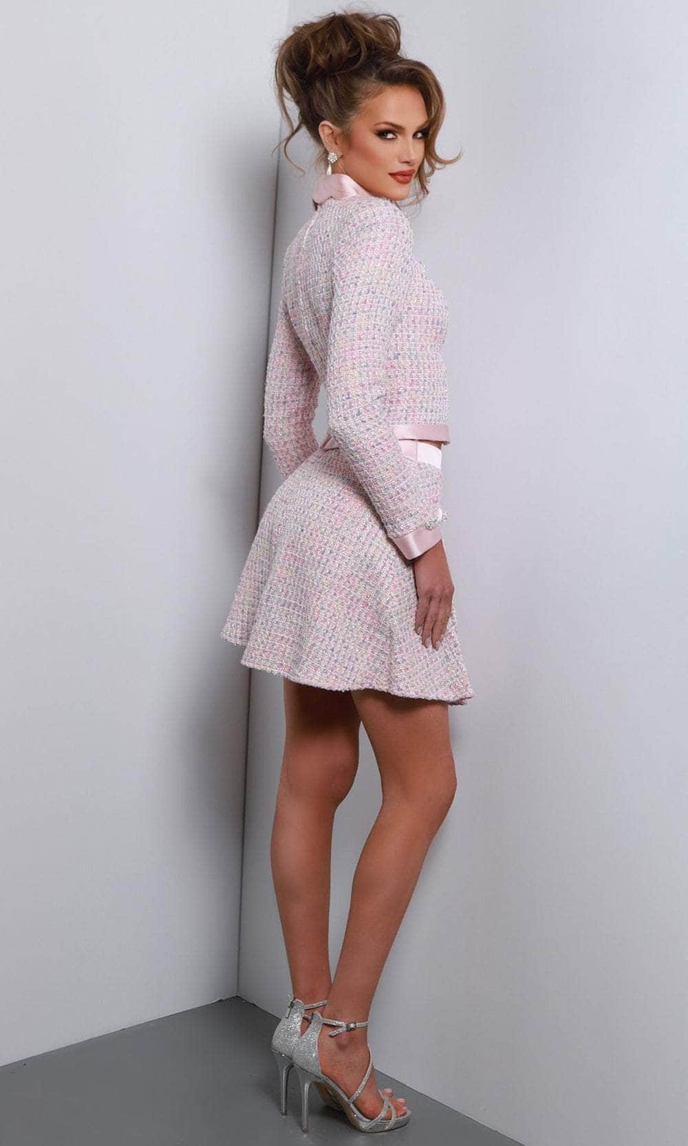 Johnathan Kayne 2980 - Stylish Collared Neckline A-Line Cocktail Dress