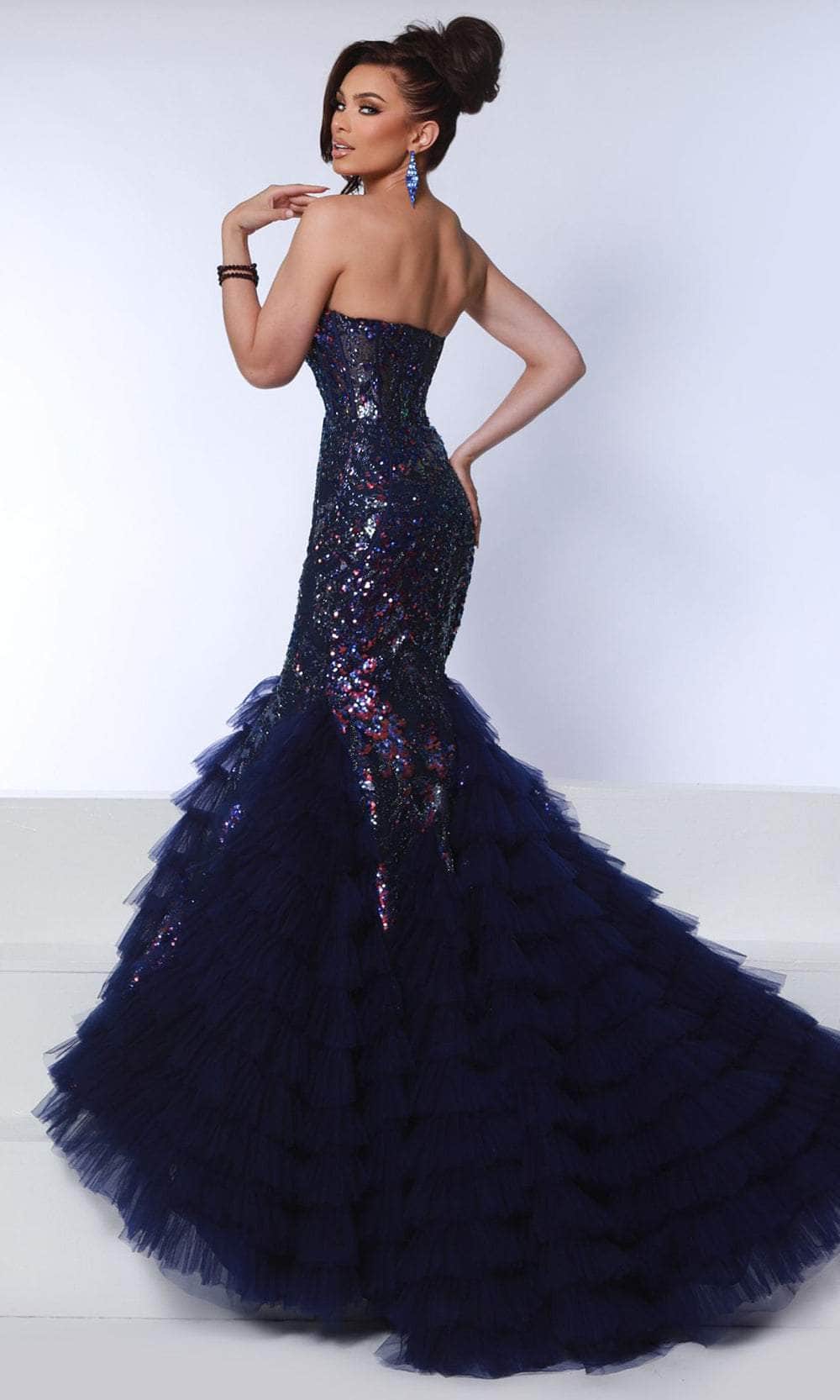 Johnathan Kayne DKS7 - Sequin Mesh Sweetheart Neckline Prom Gown