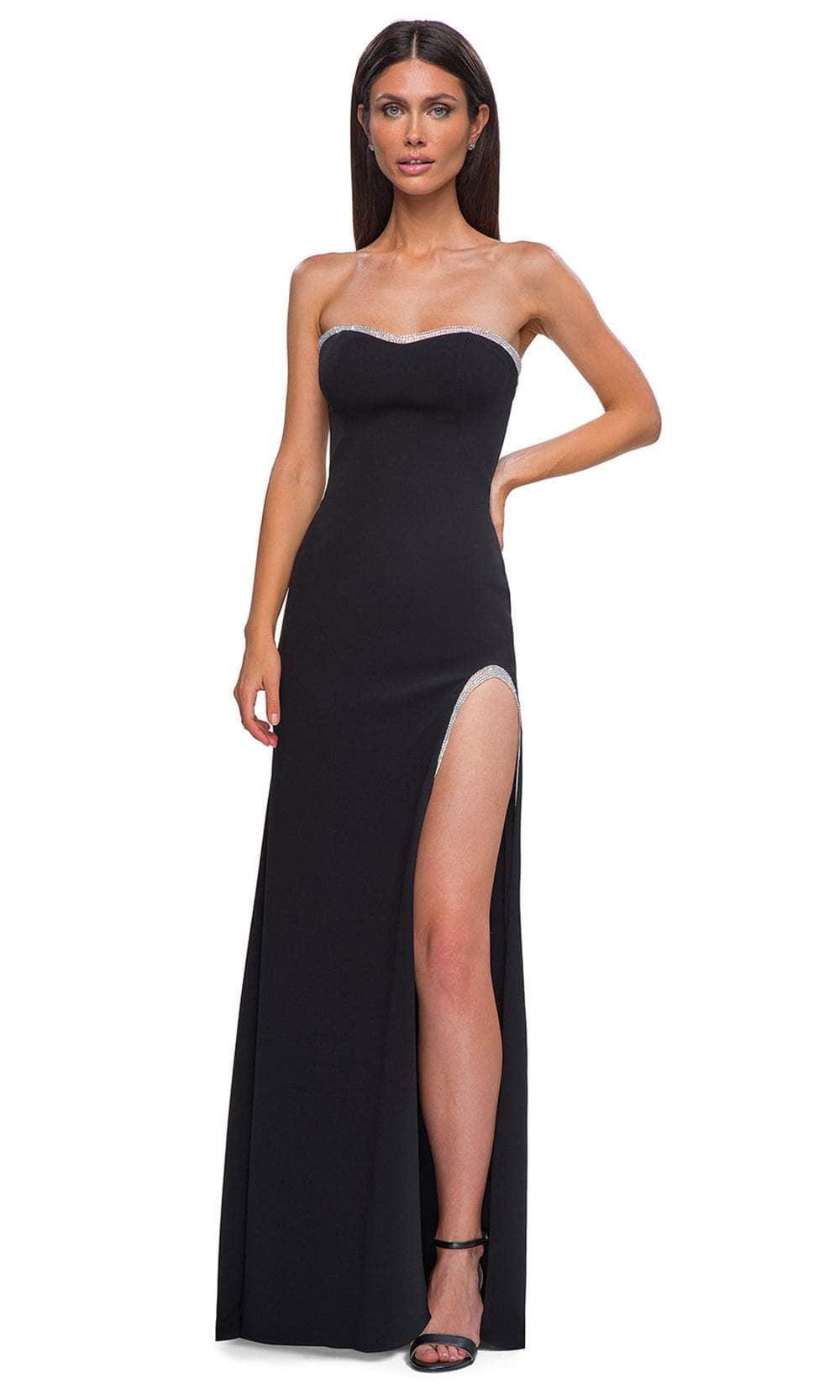 La Femme 32825 - Strapless Fitted Bodice Prom Gown Special Occasion Dress