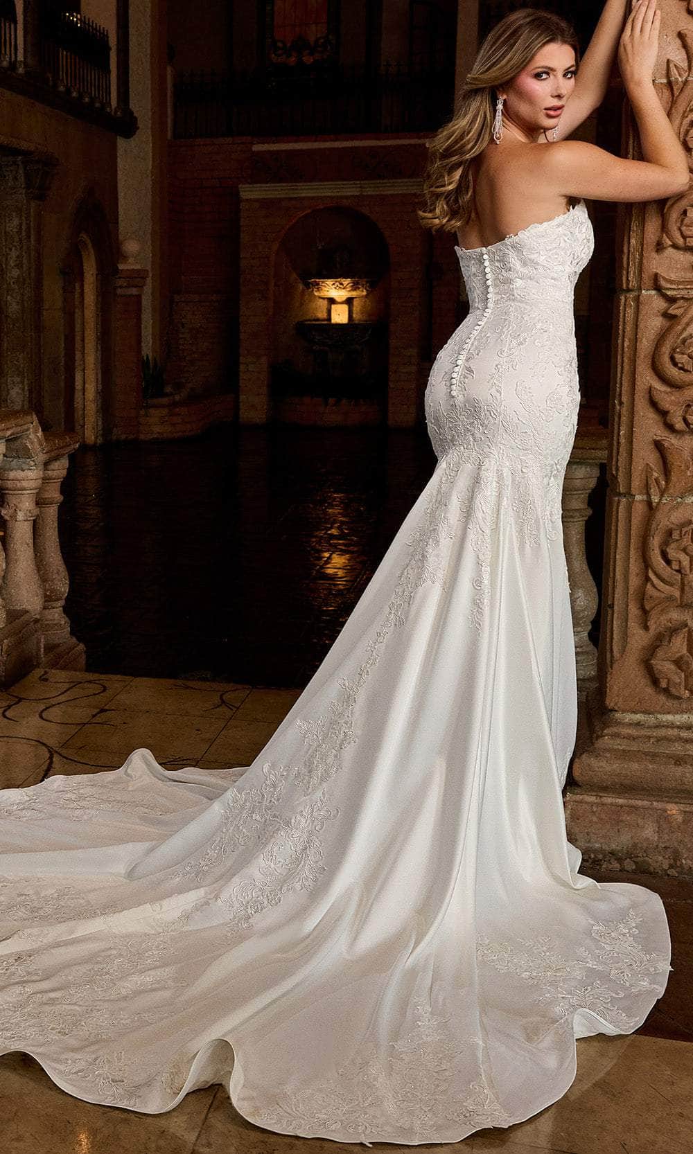 Rachel Allan RB3211 - Strapless Sweetheart Trumpet Wedding Gown