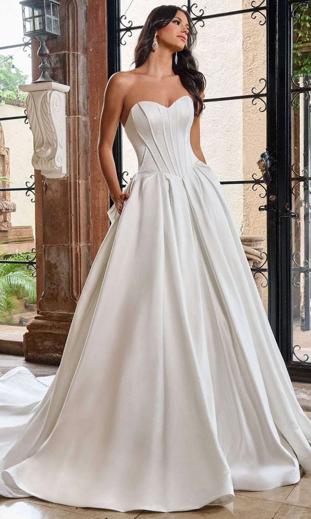 Rachel Allan RB5092 - Sweetheart Wedding Gown with Luxurious Pleats
