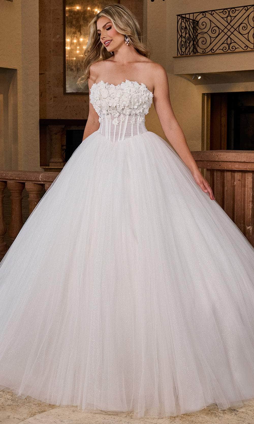 Rachel Allan RB6160 - Strapless Sweetheart Wedding Ballgown