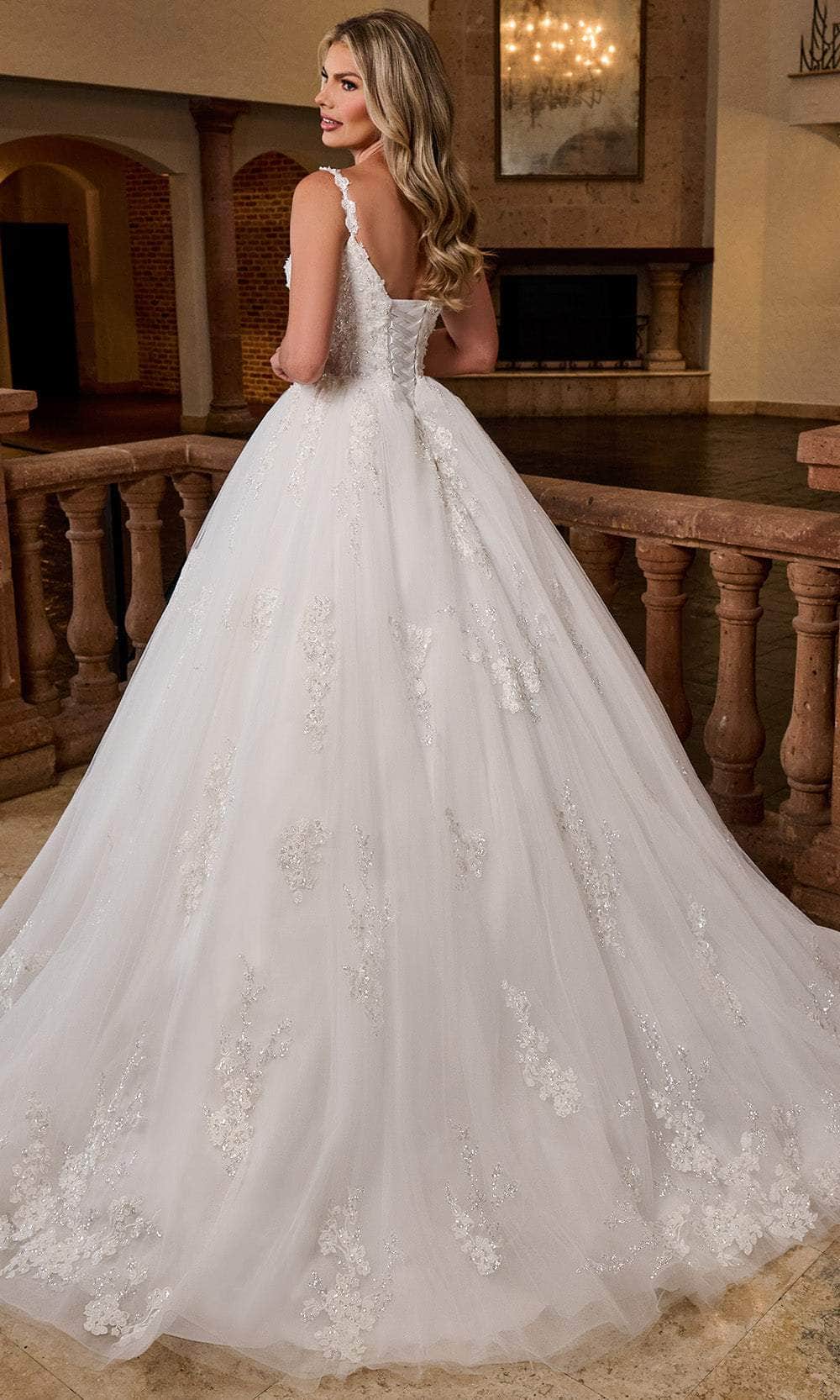 Rachel Allan RB6171 - Elegant Sleeveless Ballgown with Lace-Up Back